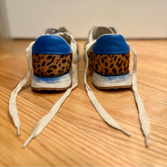 The GREATS rare McCarren Cheetah Print Sneakers (hair on hide, leather & mesh!) - Picture 4 of 6